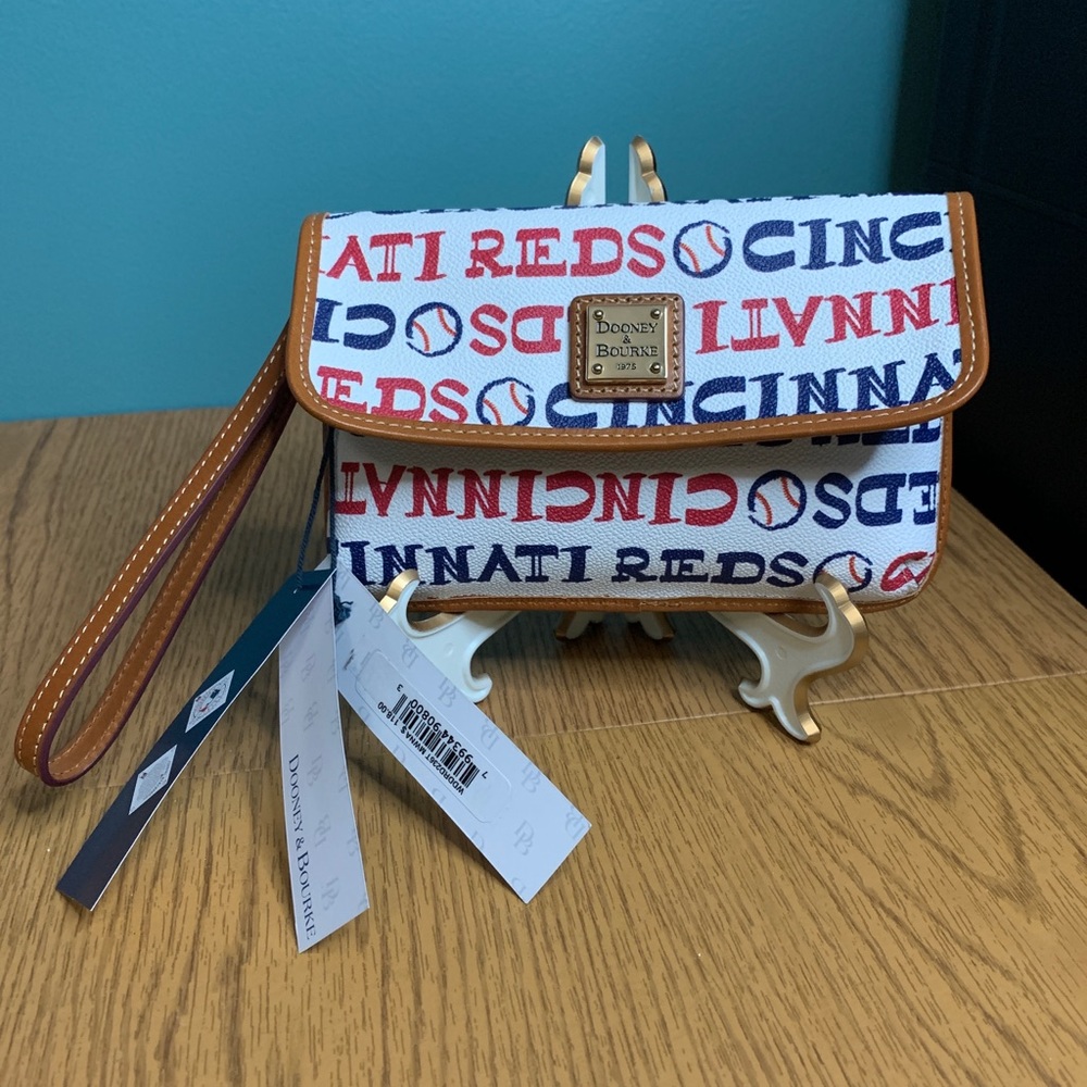 Dooney and Bourke Cincinnati Reds Wristlet. NWT